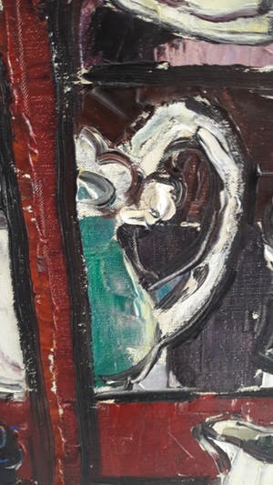 Adrian Stahlecker - kleurrijk olieverf groot formaat kopen? Bied vanaf 60!