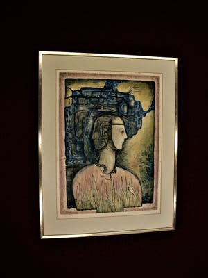 Niet of onleesbaar gesigneerd - Handgekleurde Litho in kleine oplage (21 ex) "Labyrinth" gesigneerd kopen? Bied vanaf 1!
