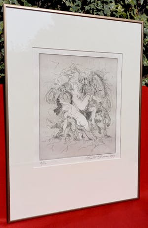 Ronald Tolman - Roof der Sabijnse maagden, aquatint ets (mooi ingelijst) kopen? Bied vanaf 100!