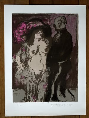 Kurt Lob - Litho - Naakt kopen? Bied vanaf 40!