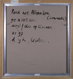 Martin van Dijk - Olieverf en acryl op doek, Rond het Alhambra - Ingelijst (Groot) kopen? Bied vanaf 400!