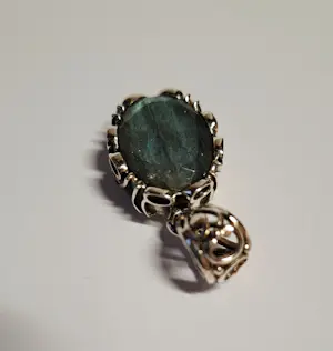 Nieuw zilveren hanger met facetgeslepen labradoriet kopen? Bied vanaf 60!