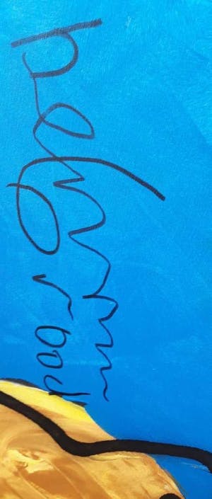 Herman Brood - laatste schilderij uit 2001, gesigneerd en ingelijst + HB-M certificaat kopen? Bied vanaf 2200!