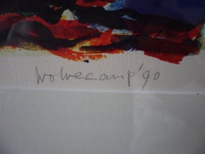 Theo Wolvecamp - Oiseaux Joyeux' is een prachtige grote zeefdruk kopen? Bied vanaf 225!