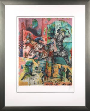 Astrid Engels - Litho, Pink - Ingelijst kopen? Bied vanaf 50!