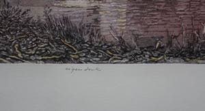Michael Jepkes - grote ets/aquatint: Bouvigne naar het noorden kopen? Bied vanaf 49!