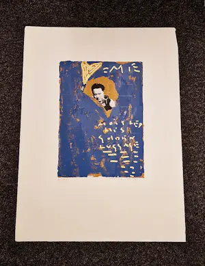 Titus Nolte - Grote gemengde druktechniek op geschept papier "Man Ray" oplage 250 kopen? Bied vanaf 38!