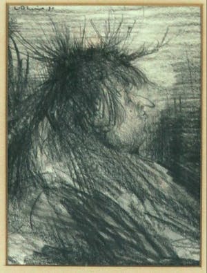 Dirkje Kuik - Potloodtekening, Zonder titel kopen? Bied vanaf 50!