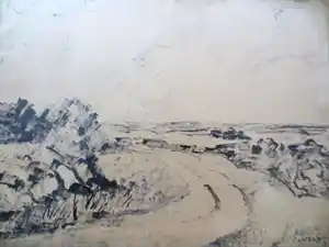 Conrad Kickert - Paysage verkocht voor € 50!