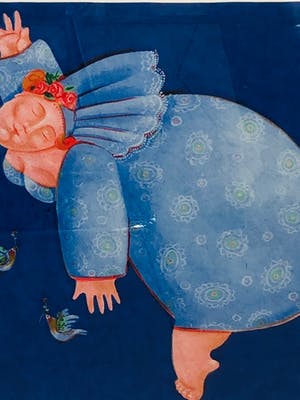 Ada Breedveld - De blauwe dame met lijst! kopen? Bied vanaf 125!