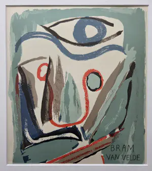 Buy Bram van Velde - Litho. 1952. Derriere Le Miroir.? Bid from 139!
