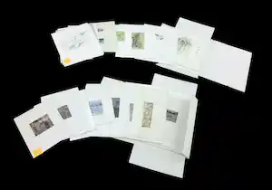 Jan Miechels - Lot van 60 diverse werken op papier verkauft für € 100!