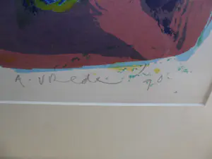 Anton Vrede - Litho, Titel, Strange brew - Ingelijst. kopen? Bied vanaf 40!