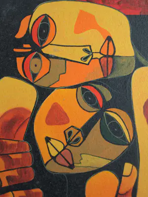 Niet of onleesbaar gesigneerd - Acrylverf op doek , Verbonden – gesigneerd - 2011 kopen? Bied vanaf 1!