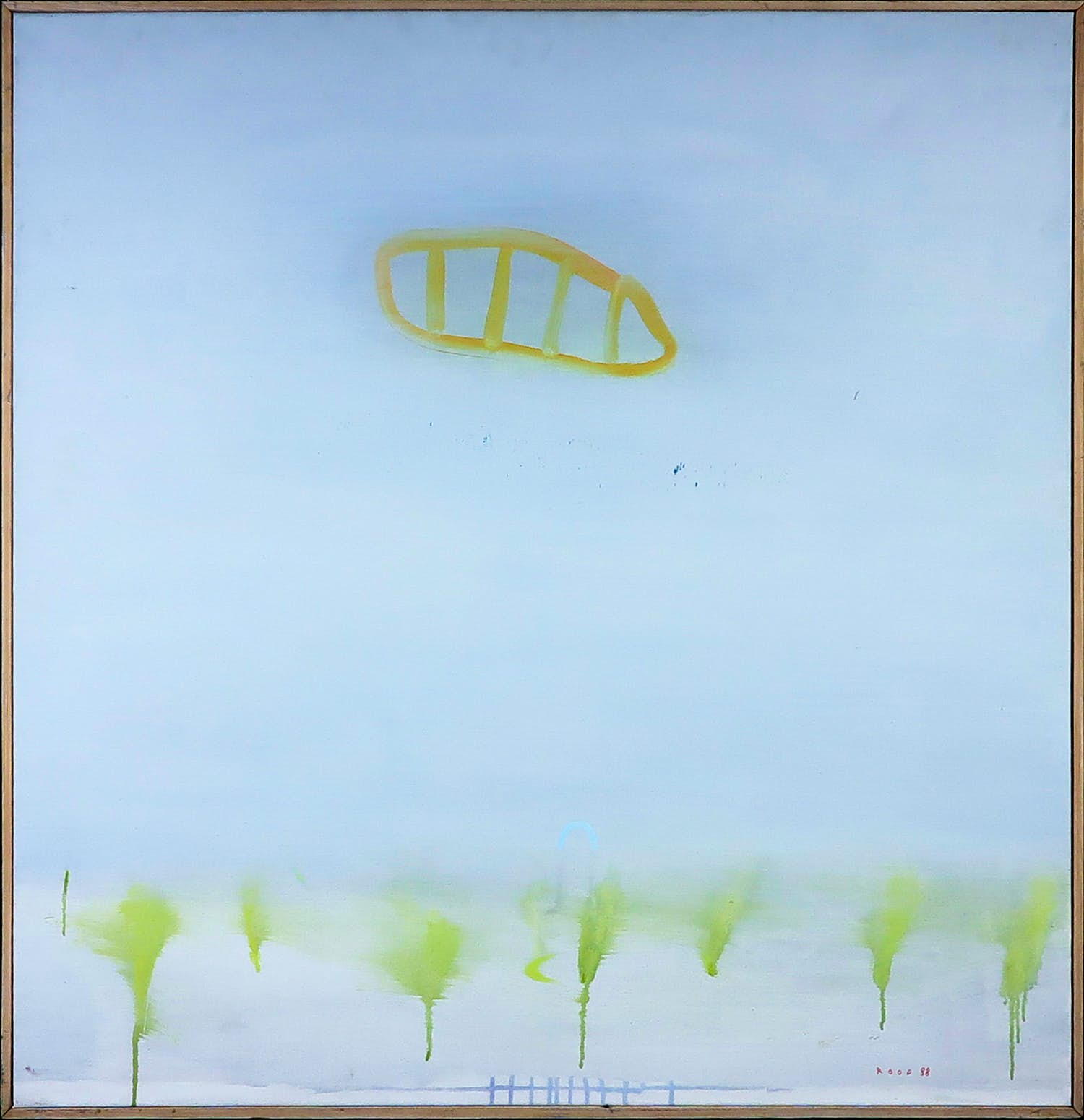 Margriet Rood - Acryl op doek, Ongezond landschap - Ingelijst kopen? Bied vanaf 1!