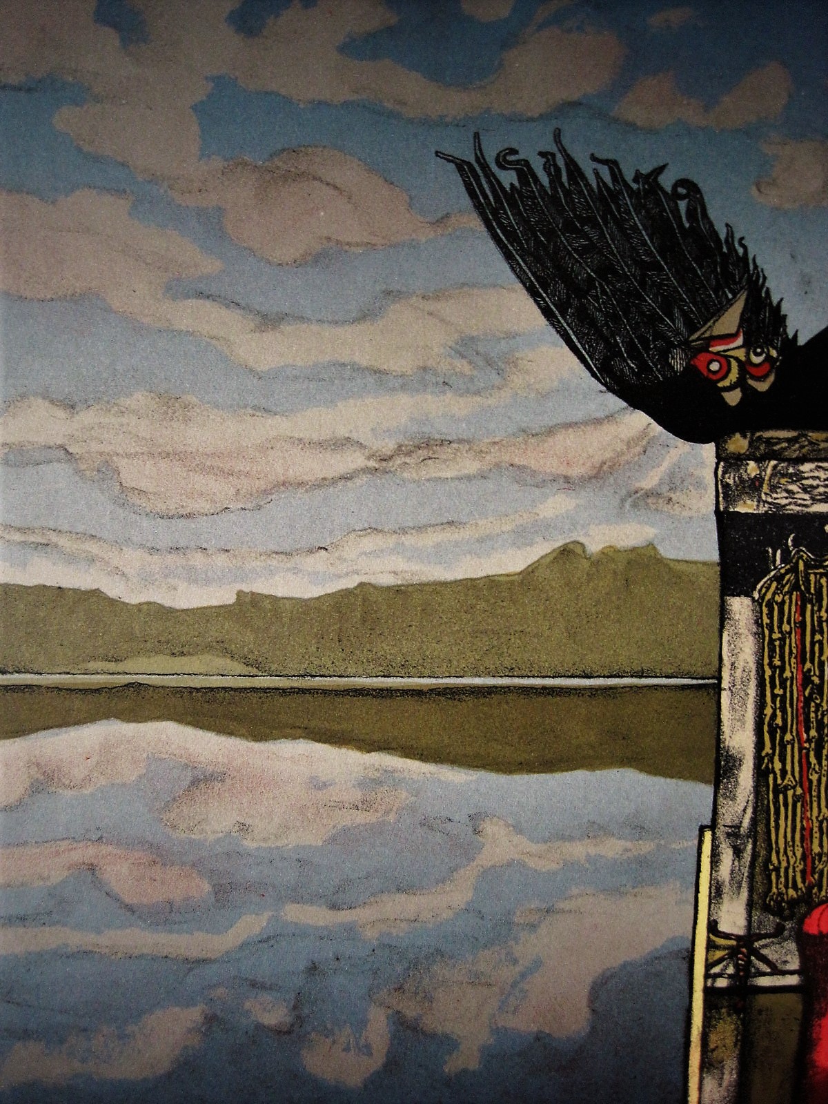 Josef Liesler - "Red sox Blue sky" Litho van Tsjechisch surrealist Josef Liesler kopen? Bied vanaf 1!
