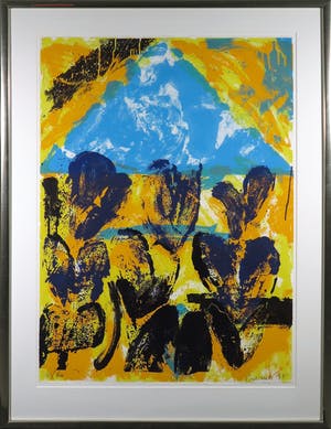 Jan Cremer - Zeefdruk, Blue Mountain - Ingelijst (Groot) kopen? Bied vanaf 350!