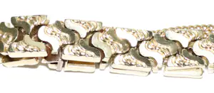 Gouden schakel armband met veiligheids ketting, 14 karaat kopen? Bied vanaf 2100!
