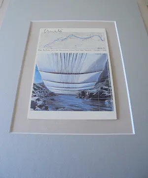Christo - Project for the Arkansas River , Colorado 1993 - artcard - handgesigneerd kopen? Bied vanaf 75!