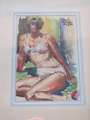 Edmond Wingen - vrouw in lingerie kopen? Bied vanaf 75!