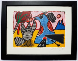 Corneille - Oiseaux, zeefdruk (ingelijst) kopen? Bied vanaf 150!