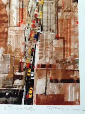 Gottfried Salzmann - Gesigneerde giclée - "NY Perspective I" - EA kopen? Bied vanaf 120!
