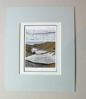 Christo - "OVER THE RIVER," - Project for the Rio Grande " - handgesigneerd in pptout kopen? Bied vanaf 1!