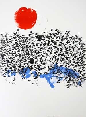 Jef Diederen - Litho, Zonder titel verkocht voor € 10!