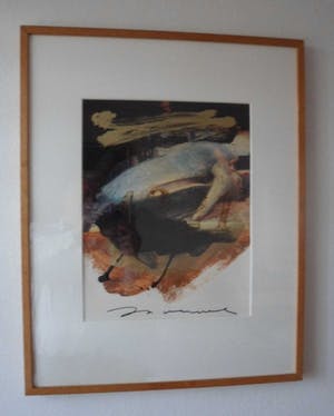 Jos Verwiel - Gemende Techniek. Titel, "Potvis". kopen? Bied vanaf 40!