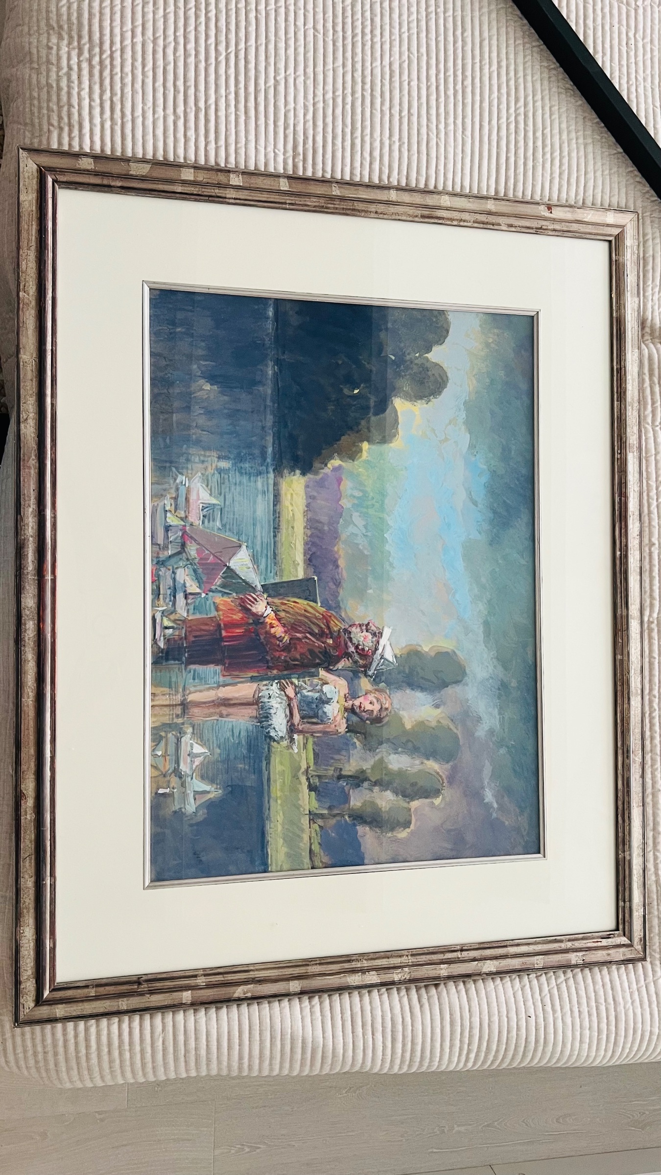Lech Ratajczyk - gouache "Papieren Zeilbootjes" van Lech Ratajczyk, passend bij het thema 'Clowns kaufen? Bieten Sie von 150!