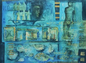 Anne Rensen - Neptunus’ nachtmerrie, zeefdruk kopen? Bied vanaf 35!