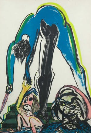 Jacqueline de Jong - Litho, Zonder titel - Ingelijst kopen? Bied vanaf 50!