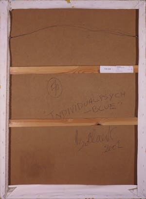 Jan Bollaert - Gemengde techniek op board, Individual Psych-blue (Groot) kopen? Bied vanaf 1!