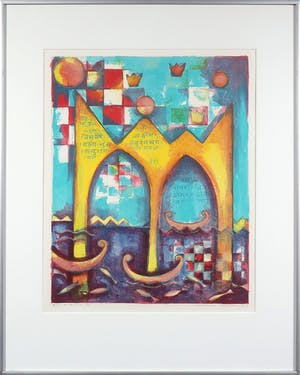 Marianne Aulman - Litho, Atlantis III - Ingelijst kopen? Bied vanaf 1!