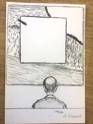 Roger Raveel - Offset litho maar genummerd en gesigneerd door Roger Raveel! verkocht voor € 245!