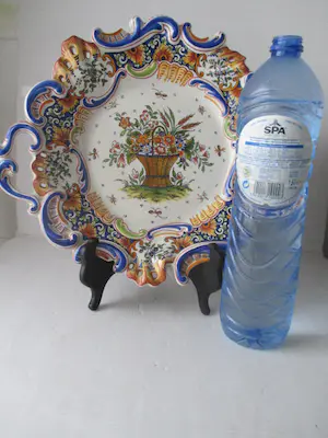 Niet of onleesbaar gesigneerd - Desvres - vintage grote bord/schotel kopen? Bied vanaf 1!