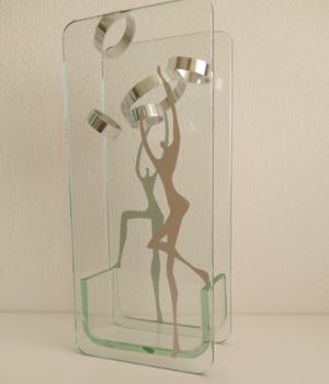 Niet of onleesbaar gesigneerd - glazen gezichtsbedrog, handgemaakt kopen? Bied vanaf 1!