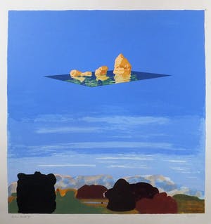 Rien Bout - abstract landschap kopen? Bied vanaf 10!