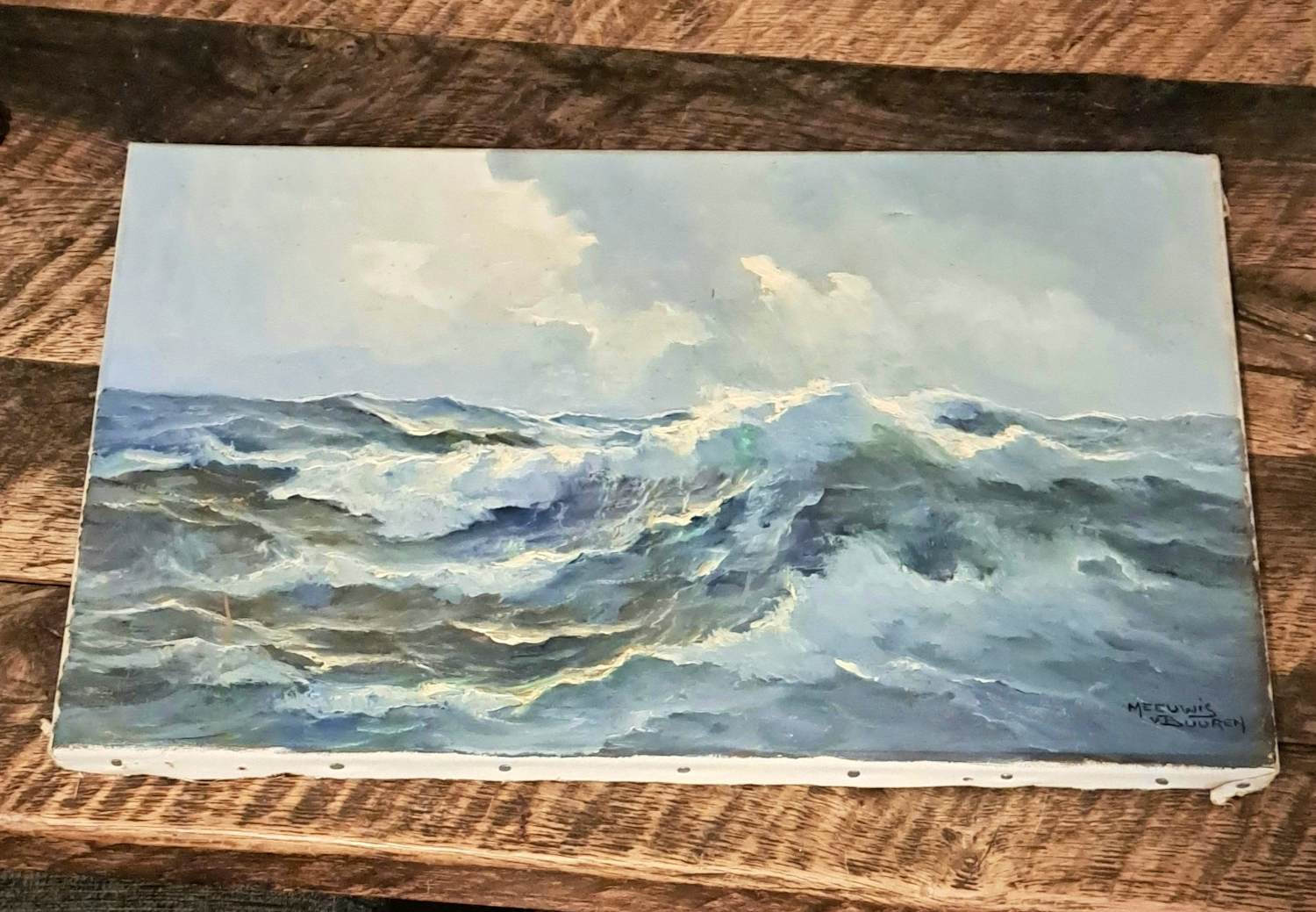 Meeuwis van Buuren - Authentiek Zeegezicht Meeuwis van Buuren (1902-1992) – Herkomst Gebr. Koch kopen? Bied vanaf 110!