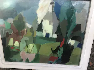 Dick Zwier - abstract landschap kopen? Bied vanaf 400!