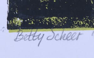 Betty Scheer - Linosnede, De kleine dingen kopen? Bied vanaf 70!