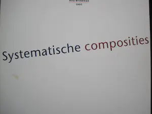 Various Artists Books - twee boekjes: Dualiteit Will Ferwerda, Systematische composities Arie Brinkman kaufen? Bieten Sie von 1!