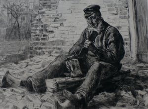 Waalko Jans Dingemans (sr.) - ets: steenhouwer kopen? Bied vanaf 45!