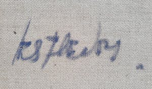 Fon Klement - Table blanche, olieverf op doek (netjes ingelijst) kopen? Bied vanaf 995!