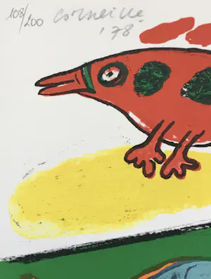 Corneille - kleurenlitho - 1978 - ‘L’ ete ardent’ kopen? Bied vanaf 245!