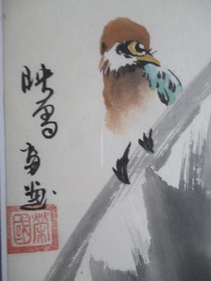 Niet of onleesbaar gesigneerd - Twee ingelijste aquarellen kopen? Bied vanaf 1!