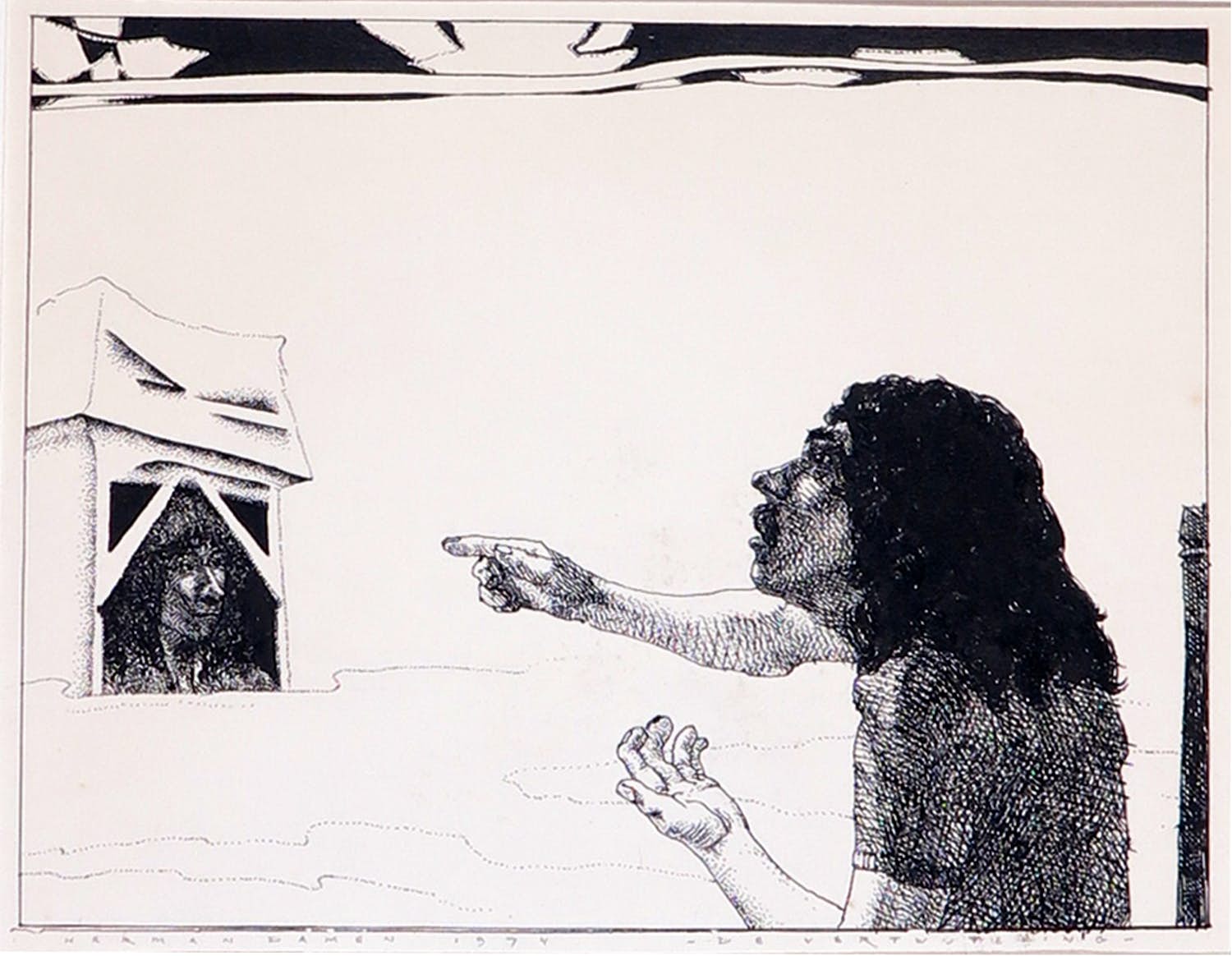 Herman Damen - Pentekening, De vertwijfeling kopen? Bied vanaf 1!