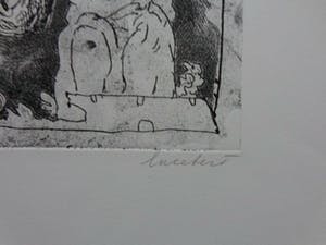 Lucebert - TYPISCHE FIGURATIE / ZW-W ETS / 57x44cm / SIG kopen? Bied vanaf 165!