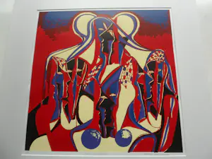 Maartje Wijngaarden - Zeefdruk, titel : 'Face to Face' kopen? Bied vanaf 40!