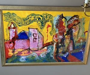 Jan te Wierik - Huizen en bomen, geel dorp kopen? Bied vanaf 1500!